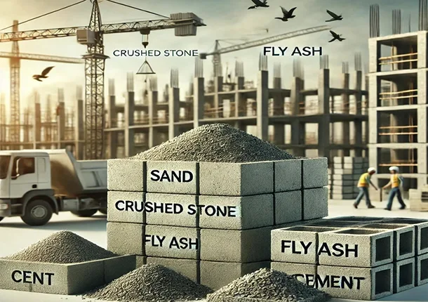 Из каких материалов изготавливают бетонный кирпич?